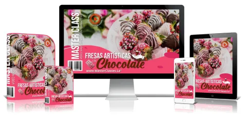 FRESAS ARTÍSTICAS CON CHOCOLATE
