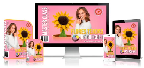 FLORES TEJIDAS DE CROCHET
