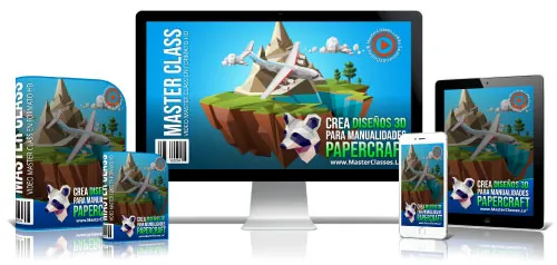 CREA DISEÑOS 3D PARA MANUALIDADES PAPERCRAFT
